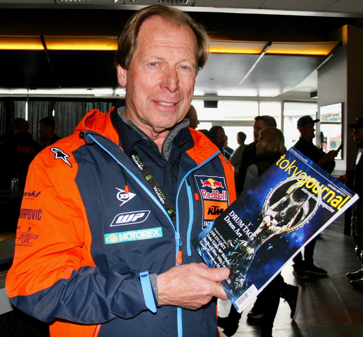 TokyoJournal1's tweet photo. #Belgian former #worldchampion #motocross #racer and current #RedBull #KTM Motocross Team Manager #RogerDeCoster with #TokyoJournal! https://t.co/RK3MflpdJv