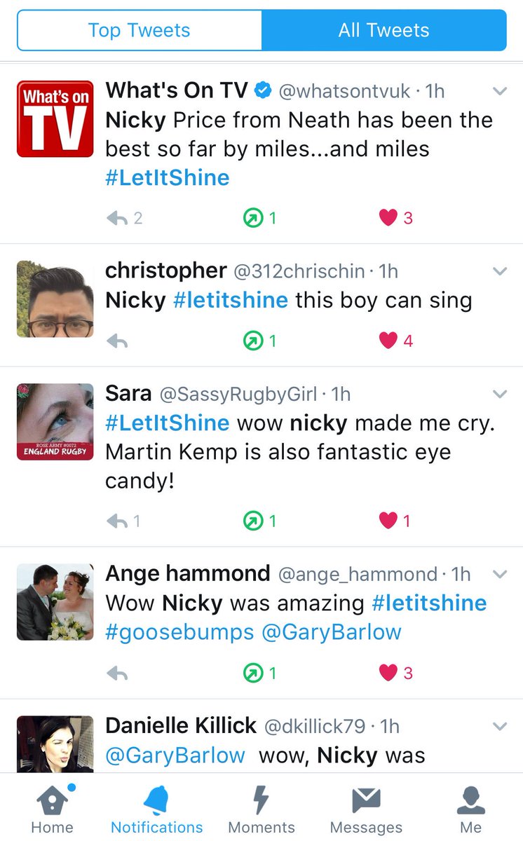 WelshFactor's tweet photo. Tonight's had been totally nuts with the response to @NickyPriceMusic #audition on #letitshine please follow his account #fullstars 🌟🌟🌟🌟 https://t.co/8GLl9gkQ93