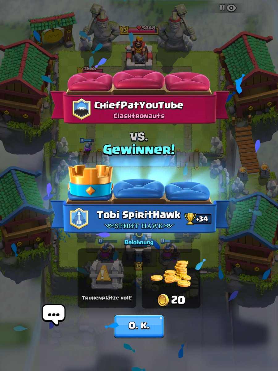 Tobiugr's tweet photo. gg nice game ๐๐๐ปevery close @ChiefPat
#ClashRoyale #YouTuber #ChiefPat #TobiSpiritHawk https://t.co/58oOkeU9JC