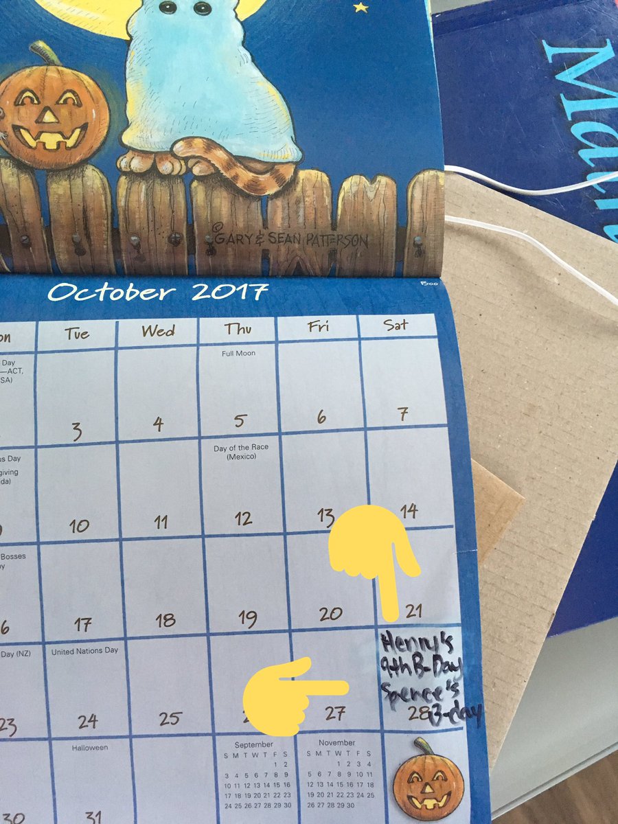 JenniferLJareau's tweet photo. Well don't ya love having two birthdays to celebrate on one day? 😂👏🏼 Spence &amp; Henry both on October 28, and I didn't realize until now!! https://t.co/pKBEdLN84E