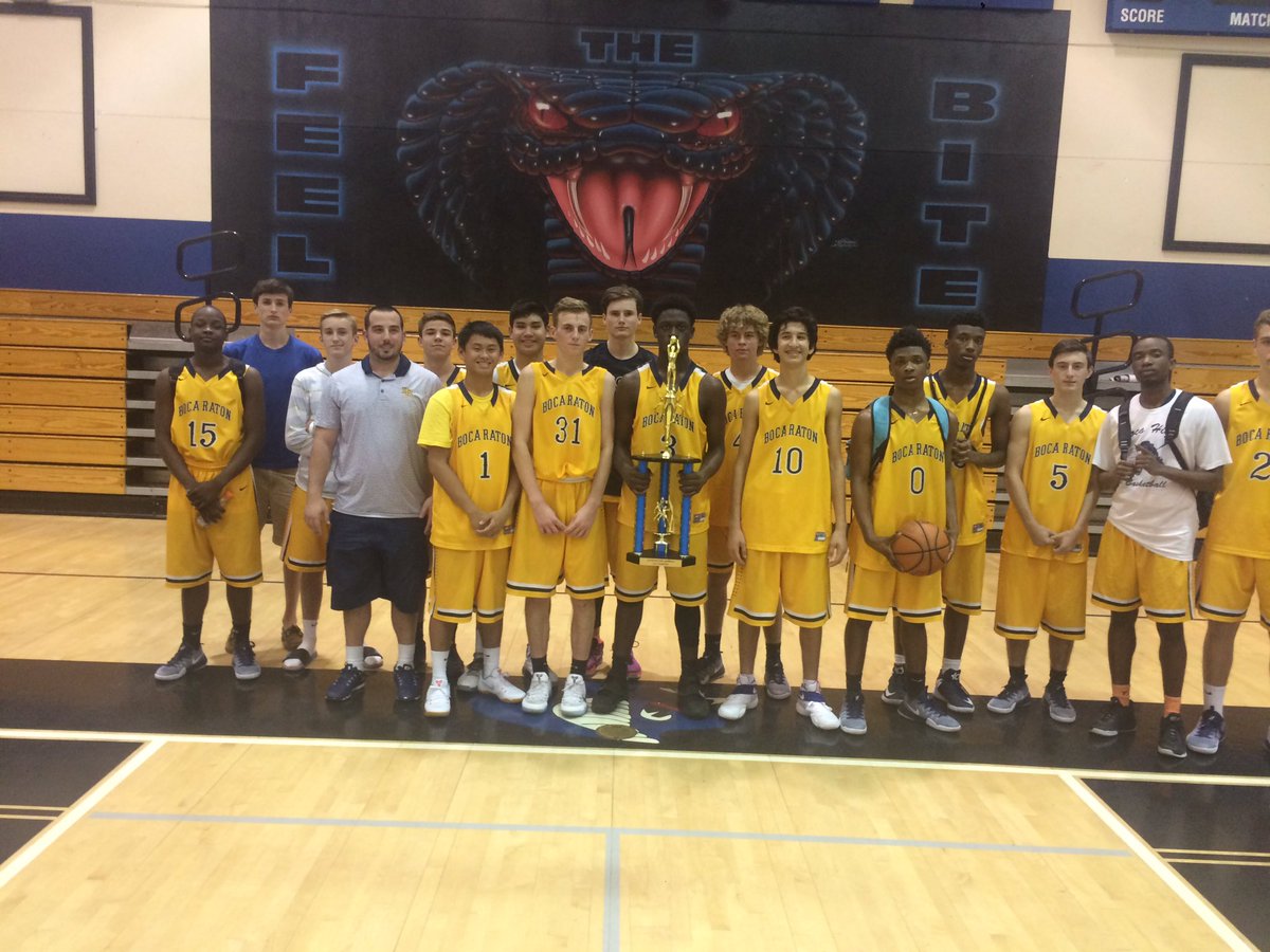 _CobraHoops's tweet photo. This years Champs.. The Boca High Bobcats... https://t.co/OohsKmZ9RG