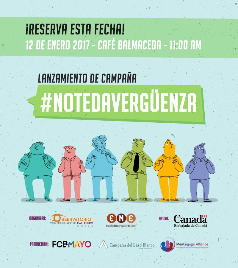 ocacchile's tweet photo. ¡Atención! Este jueves 12 lanzamos la campaña #NoTeDaVerguenza junto a @Masculinidades ¡tod@s invitads! 📣 Reserva el día! https://t.co/O1TxseTXkv