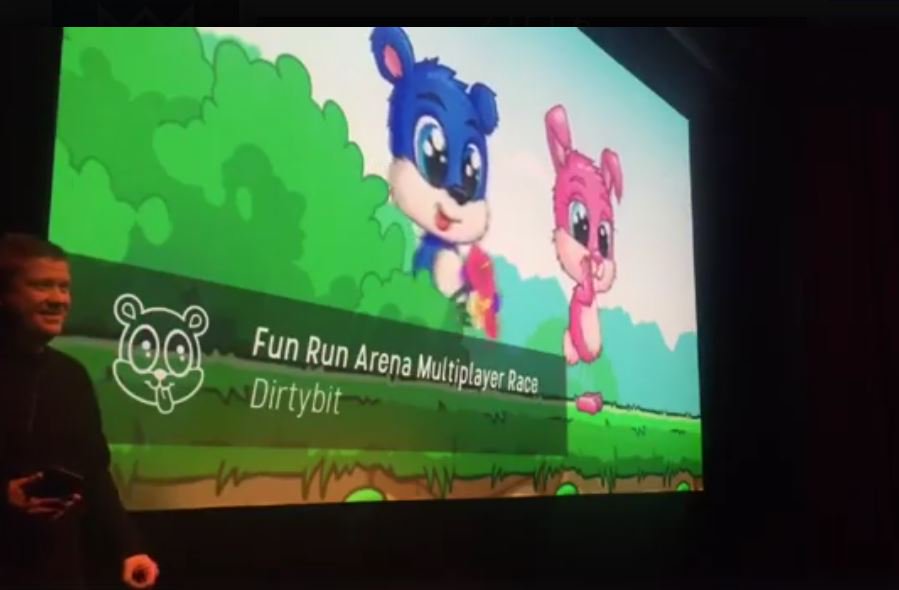 DirtybitGames's tweet photo. Tonight @DirtybitGames and #FunRunArena won the award "Best Tech" in the national Norwegian Game award called #Spillprisen2016! https://t.co/Xw2hNZhfaG