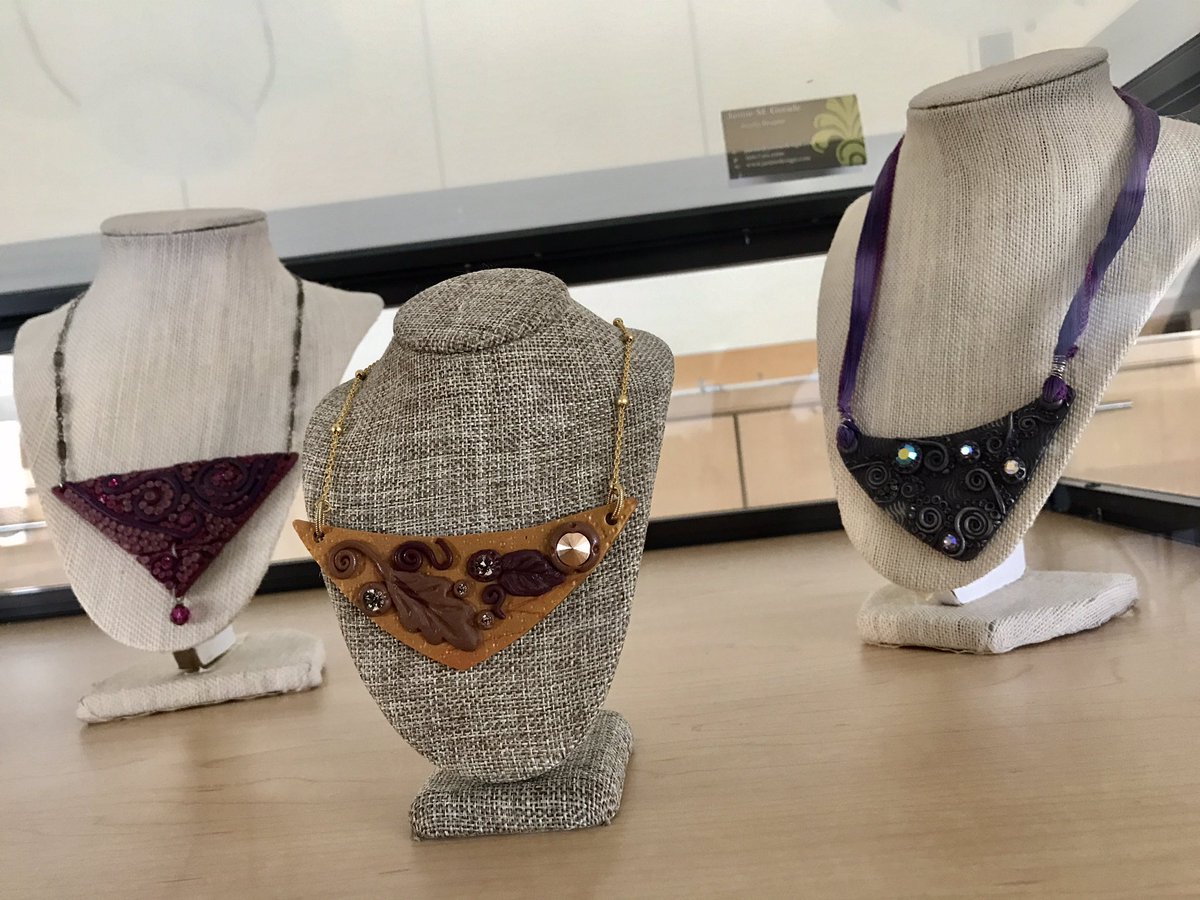 janinedesign's tweet image. My jewelry @MillisLibrary until the 27th