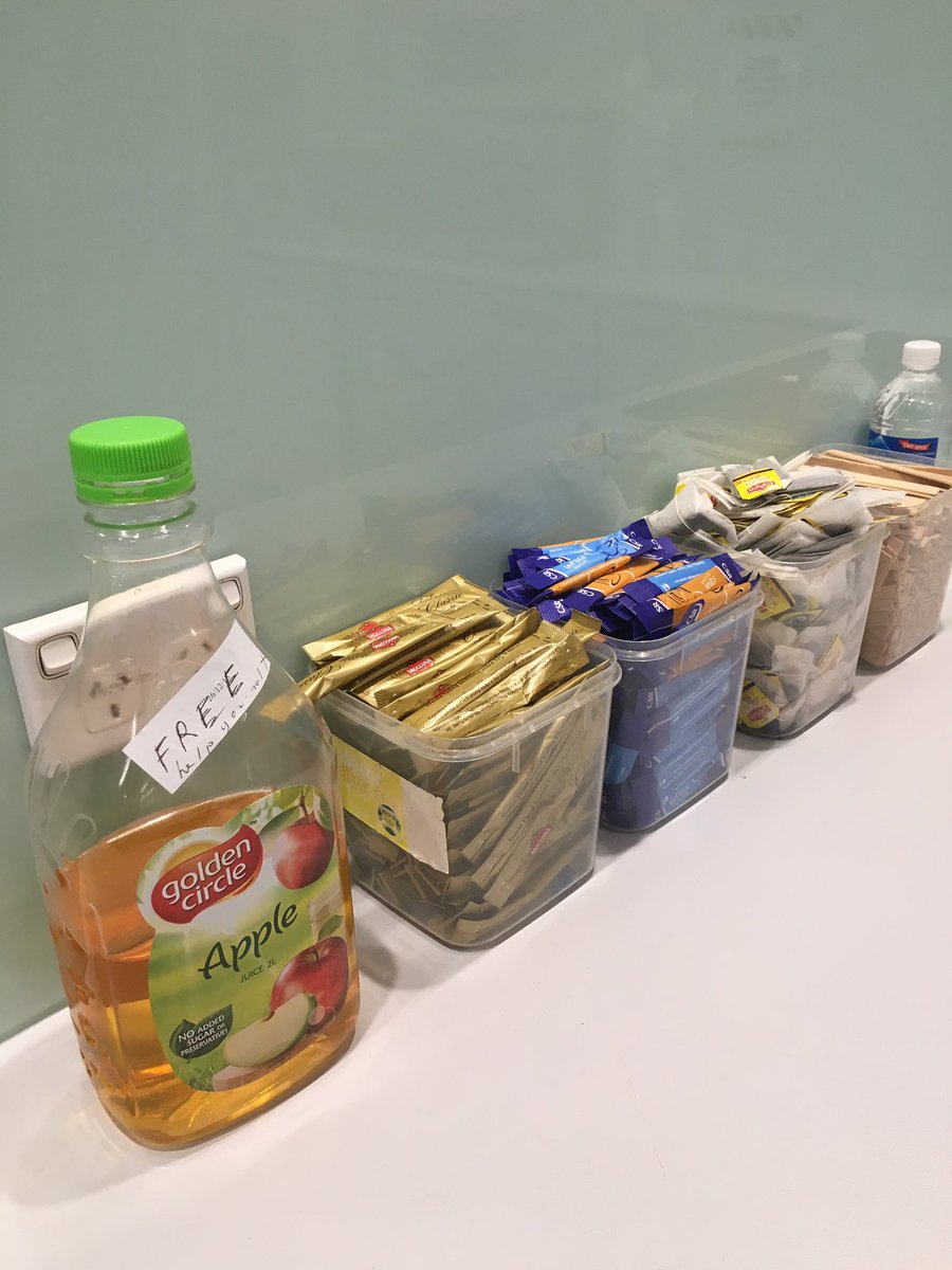 _CaptainKickass's tweet photo. ... not falling for it.

#WorkPranks #Amateur #CouldBeReal #FreeJuice #HelpYourself https://t.co/g6MbAUgXKs