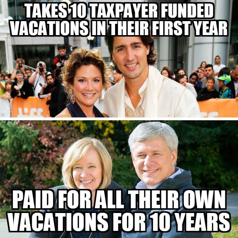 Trudeau is an elitist jet-setter who is using taxpayer dollars to fund his celebrity lifestyle. Shame!