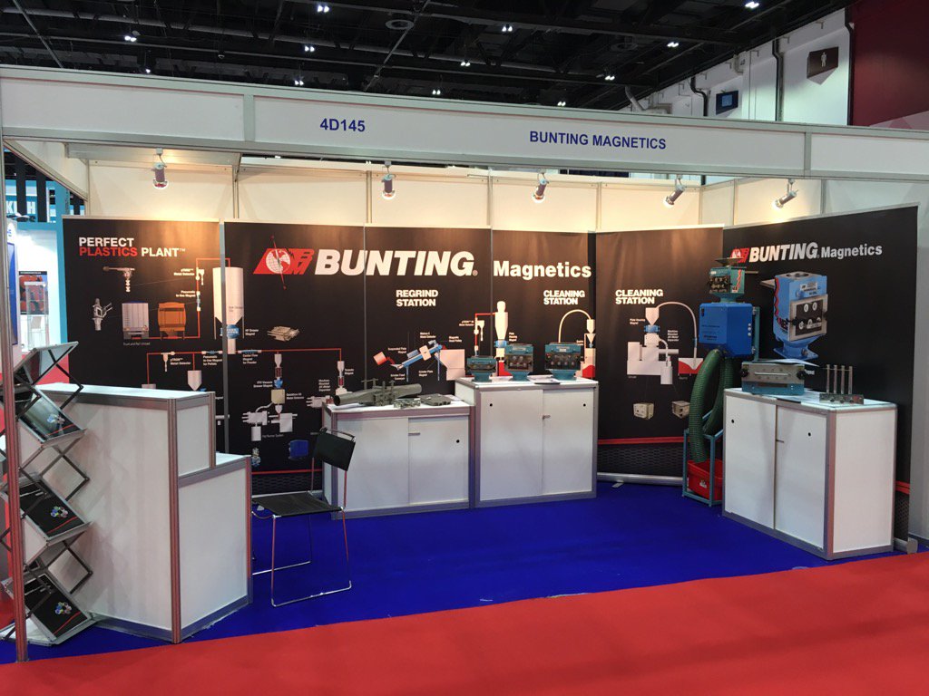 @BuntingEurope ready for day 1 of <a href="/ArabplastDubai/">Arabplast</a> #getthemetalout -see how at stand 4D145 #plastics #arabplast