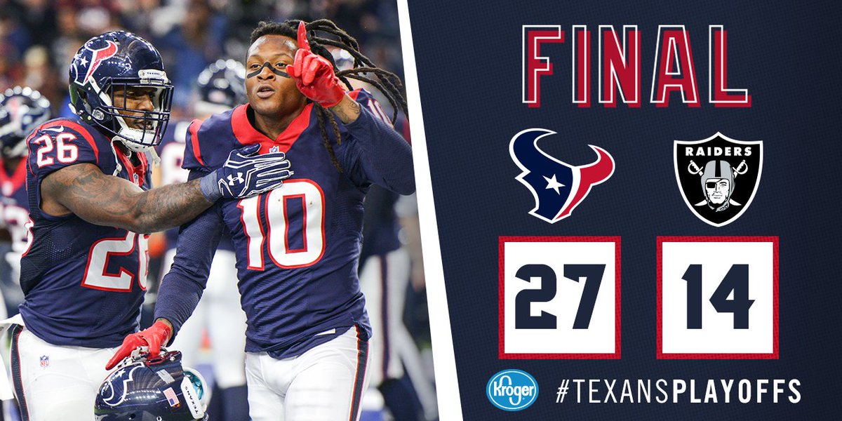 HoustonTexans's tweet image. On to the next one.

#TexansPlayoffs 
#WeAreTexans