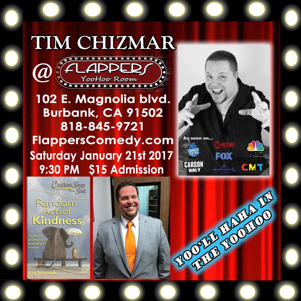 NoHoWriMo's tweet photo. @ChickenSoupSoul @FlappersComedy @ChizmarTim @standup @myBurbankNEWS https://t.co/V1kKyrTW8a