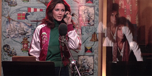 MeTV's tweet photo. . @RealLyndaCarter sings in tonight's #MeTVWonderWoman, "Amazon Hot Wax"! https://t.co/Hpm3j8enEp