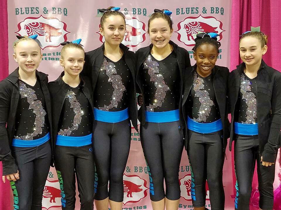 intriguegym's tweet image. We're sending our love to Memphis where our Platinums are about to compete at #bbqgymmeet2017! Good luck, girls!! #teamintrigue