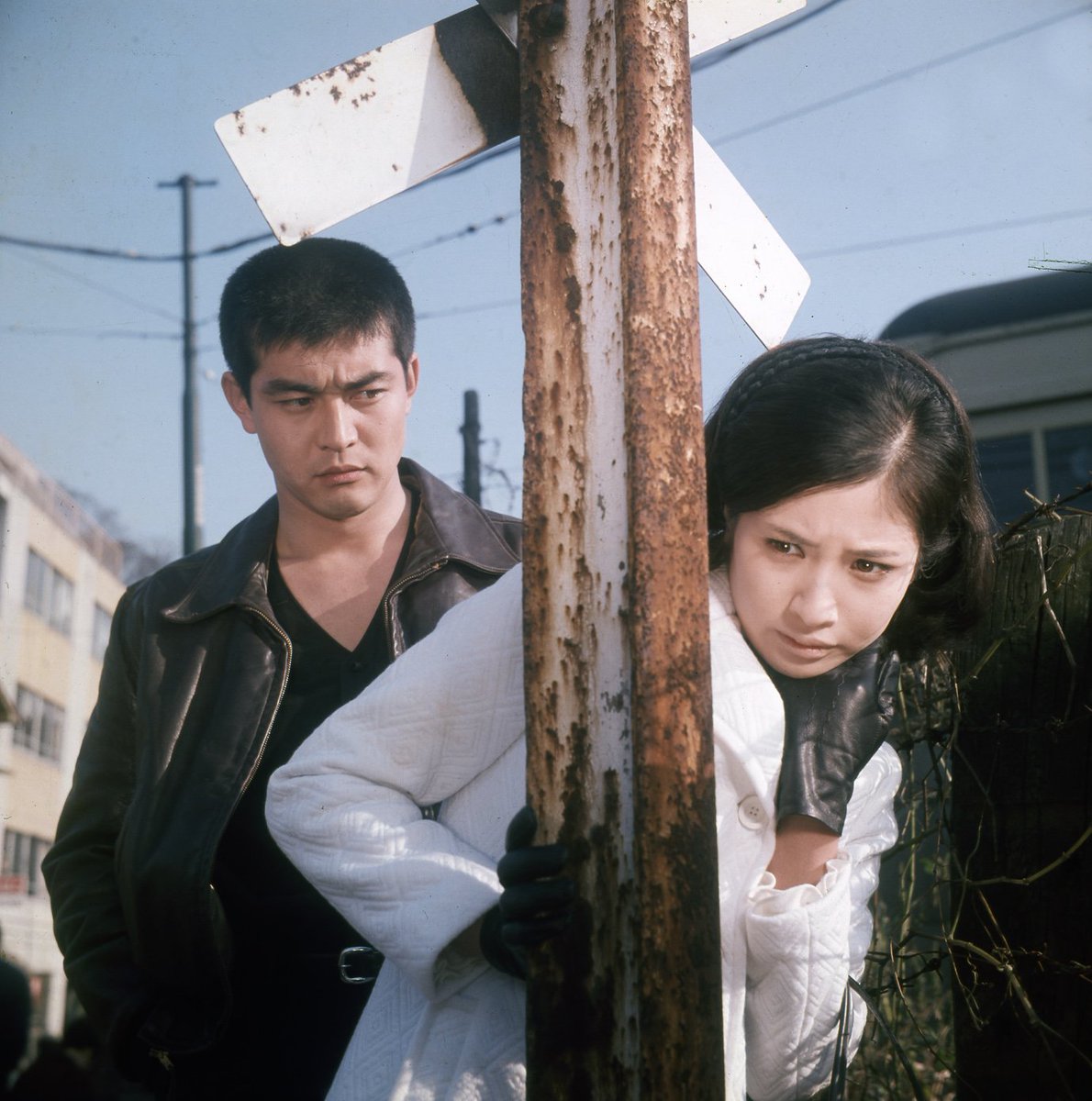 ジョー 相互フォロー 大幹部 無頼 1968年 より このヤクザと堅気の娘の 組み合わせは絵になりますね 渡哲也 松原智恵子