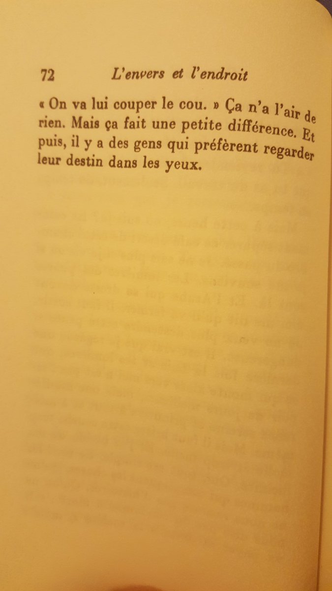 Super_Henry's tweet photo. Et puis, il y a des gens qui préfèrent regarder leur destin dans les yeux. #Camus https://t.co/QjuuwL8bvJ