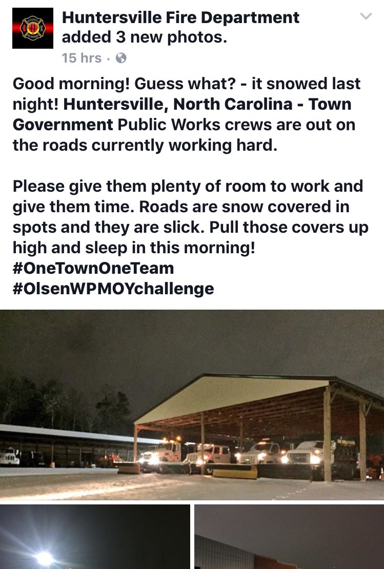 Huntersville_FD's tweet image. ALL DAY we've quietly added #OlsenWPMOYchallenge to our Social Media Posts. #WhatEverItTakes! #OlsenWPMOYchallenge