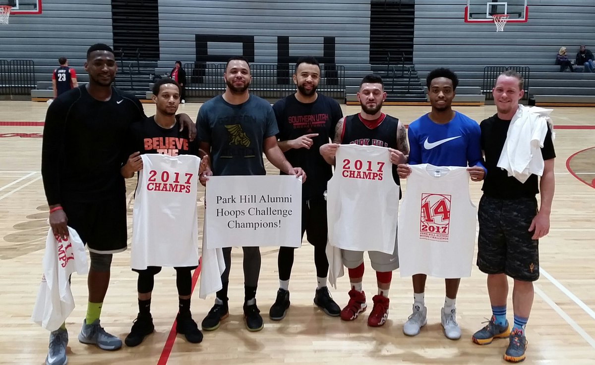 PHBallCoach's tweet photo. Congrats to the Alumni Tourney Champs of 2017. Thanks to everyone that participated today. 
#together #WeAreParkHill https://t.co/6ECeF8EY1N