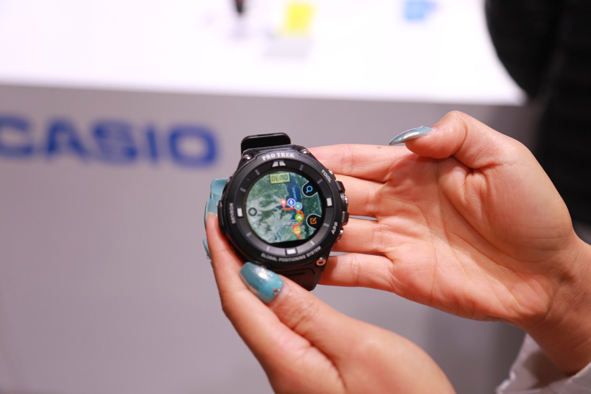 RobertAlai's tweet photo. #CasioAtCES was impressive. Great pieces. Dumping my #Garmin. #CES2017 https://t.co/n7GDmDY4o3