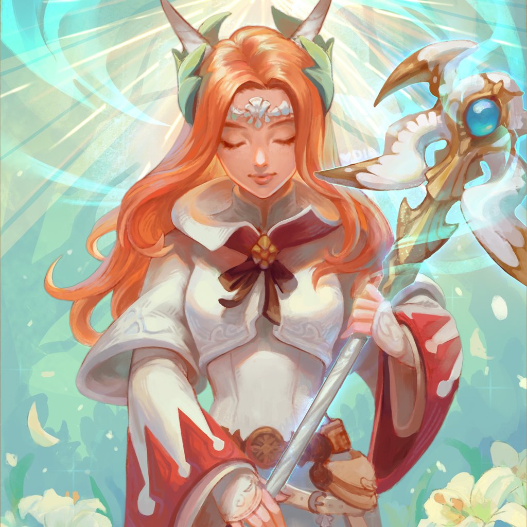 white mage tarot card! its not completely done but i wanted to share :) #FF...