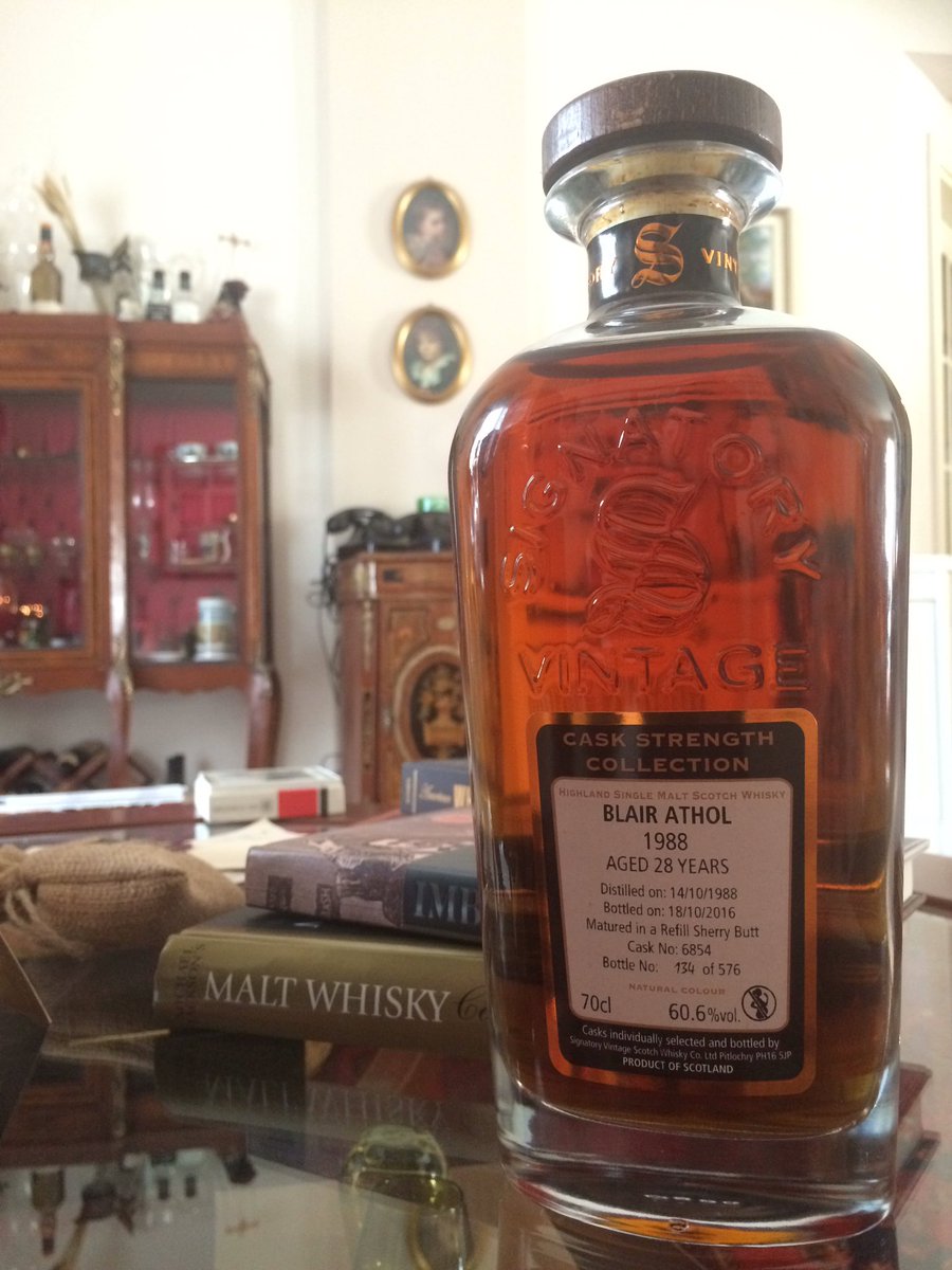 Blair Athol 1988-2016 28 yo refil sherry butt 60.6%vol  bottle no. 134 of 576 by <a href="/SignatoryWhisky/">Signatory Whisky</a> #thetastersclub