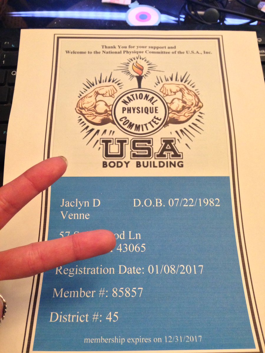 Dreamachine33's tweet photo. I just got my competition card and now am an official NPC athlete #bodybuilding #NPC #strong #showtime #ifbb #npcbikini #muscle #bikini #top https://t.co/Sh02RbrkVG