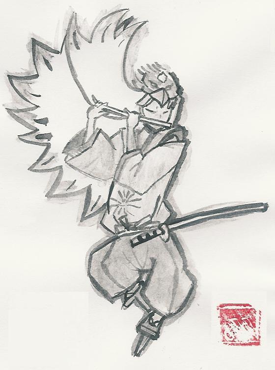 "A picture of me in charcoal? Merci!"