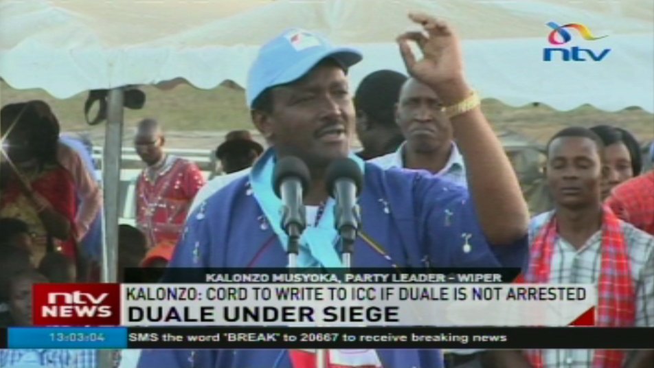 ntvkenya's tweet photo. Duale under siege: Kalonzo says Duale’s remarks dangerous for country. #NTVAtOne @enocksikolia #DualeAgain @LarryMadowo https://t.co/yOuwGWw09K