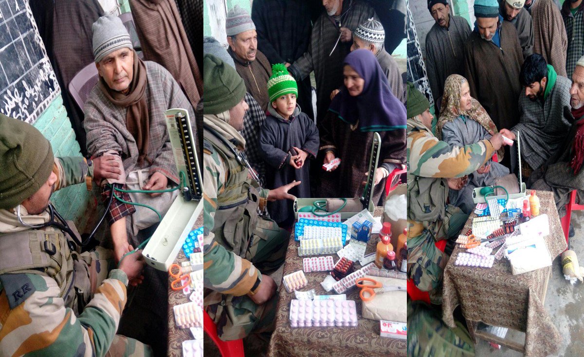 Awareness drive on healthy lifestyle was undertaken by #IndianArmy in Ganderbal #J&amp;K  #KashmirNormalcy