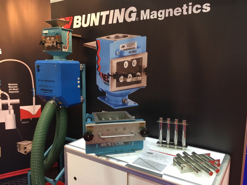 Metal Separation for #plastics see how <a href="/ArabplastDubai/">Arabplast</a> from @BuntingEurope Hall 4 stand D145 #arabplast