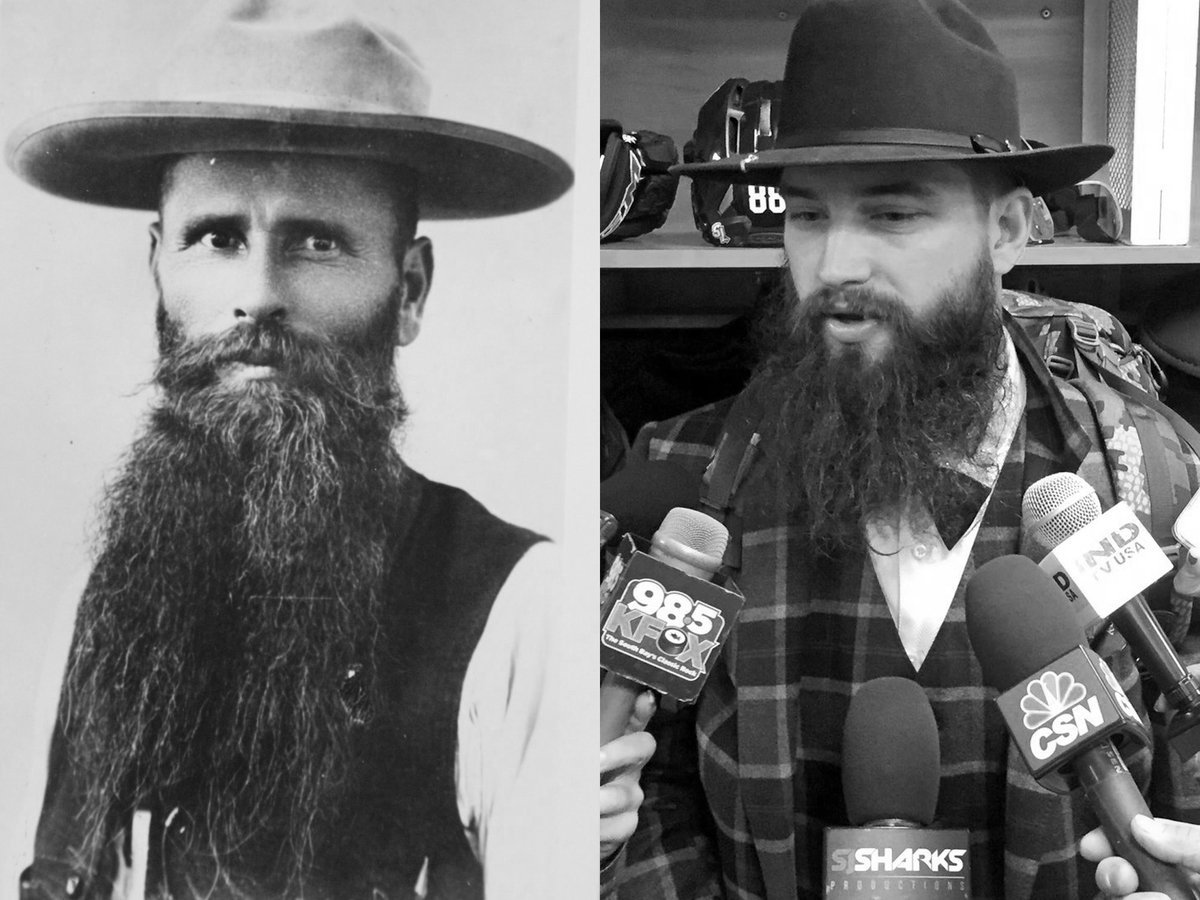 One of these is “Texas Jack”, noted outlaw and horse thief of the 1880’s.

The other is <a href="/Burnzie88/">Brent Burns</a>.