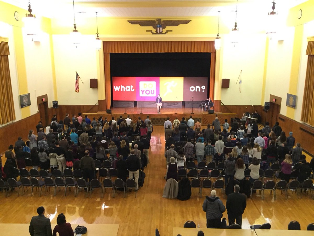 _stephenjmiller's tweet photo. God sure met with us yesterday! Over 200 tough New Englanders braved the snowstorm and @TonyShirley1611 preached two powerful messages! https://t.co/MhgiKkKpUl