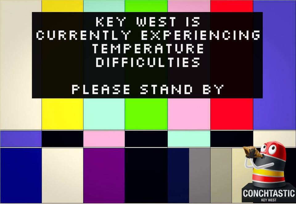 Currently only 57 degrees in #KeyWest and a high of 66 degrees today with wind gusts up to 29MPH #HoustonWeHaveAProblem #FlipFlopsWithSocks