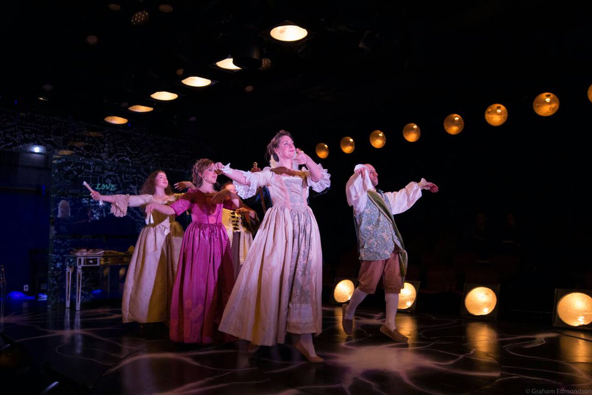WC_Theatre's tweet photo. EMILIE cast keeps #dancing at 2pm today to round out opening weekend! (#Choreography by Catherine Piner!) #wellesleyrep #matinee #fandance https://t.co/yz1yLOSLjR