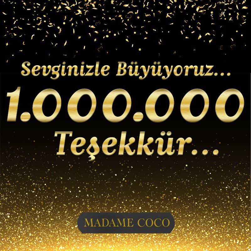 Facebook'ta 1milyon takipçiye ulaşmanın mutluluğunu paylaşmak için görseli beğenip RT'leyen 10 kişi hediye kazanıyor