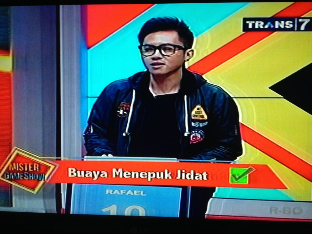 Jago banget sih😘 <a href="/mrgameshow_t7/">Mister Game Show</a> <a href="/Trans7/">TRANS7</a> with <a href="/rafaell_16/">Raphael</a>  #MrGameShowT7_seru