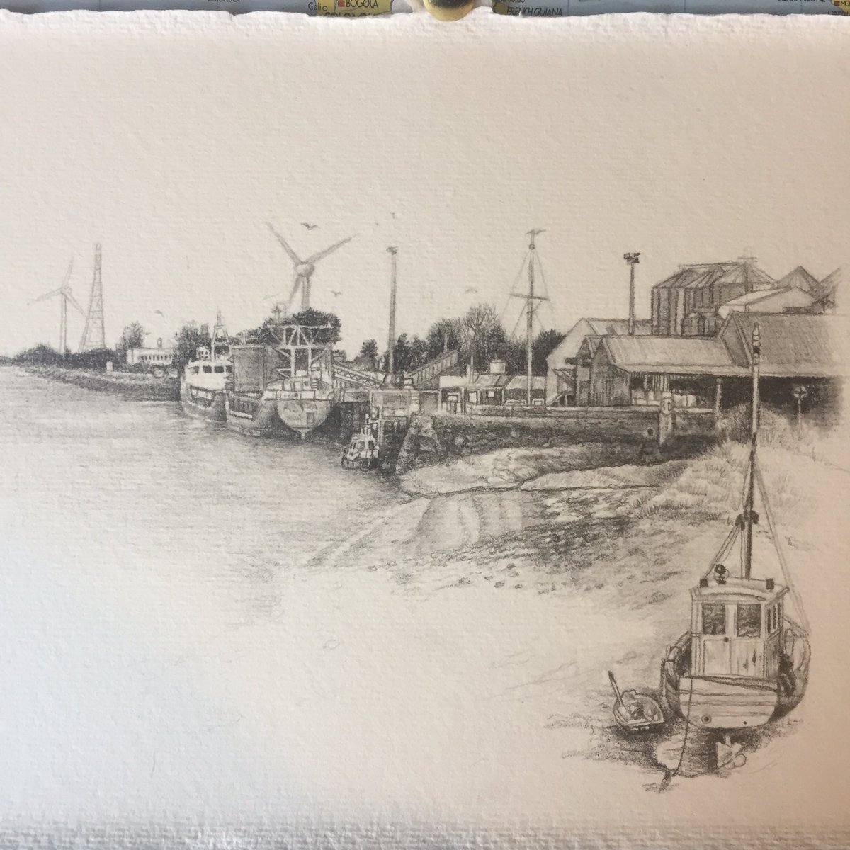 IzzyWingham's tweet photo. Docks drawing finished! #kingslynn #drawing https://t.co/9qig5viIjL