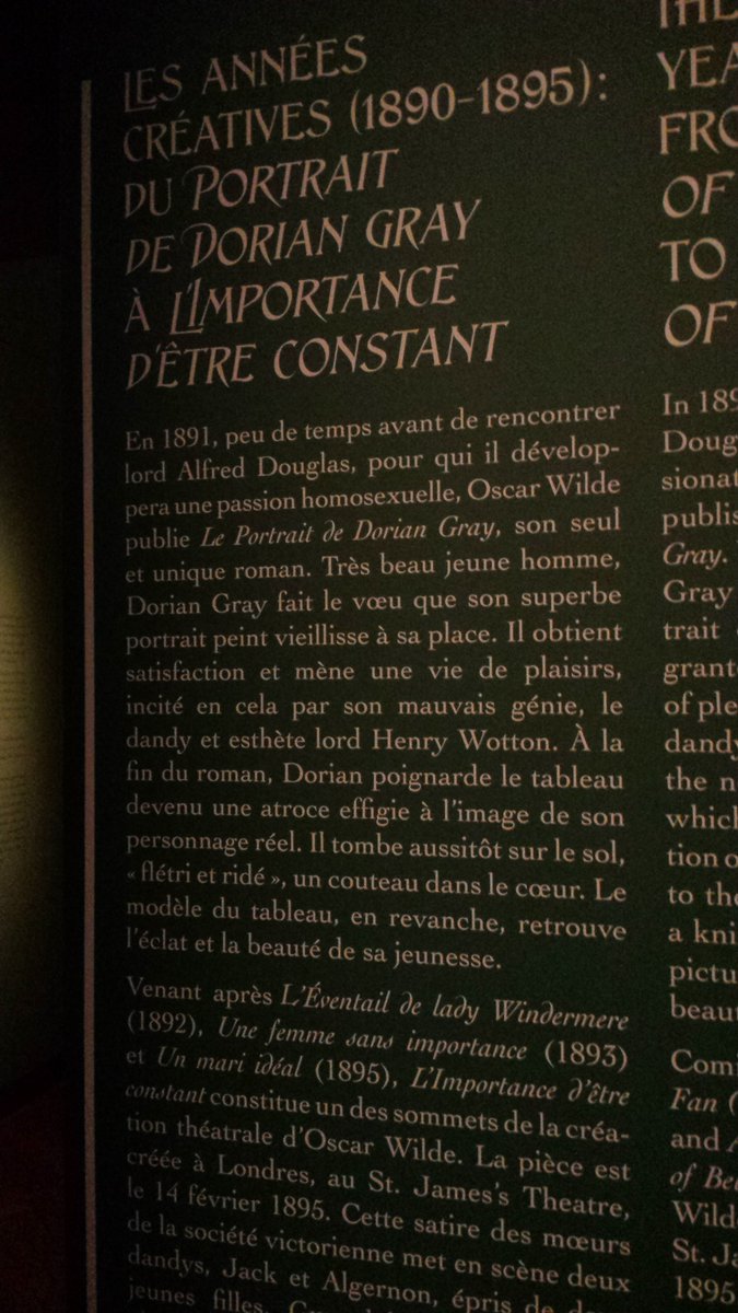 GeorgFriedrich2's tweet photo. Je reste stupéfait devant ce panneau! Parle-t-on de passion hétérosexuelle entre 1 homme et 1 femme? #Transposons #expoWilde @PetitPalais_ https://t.co/MA7z9bAGB1