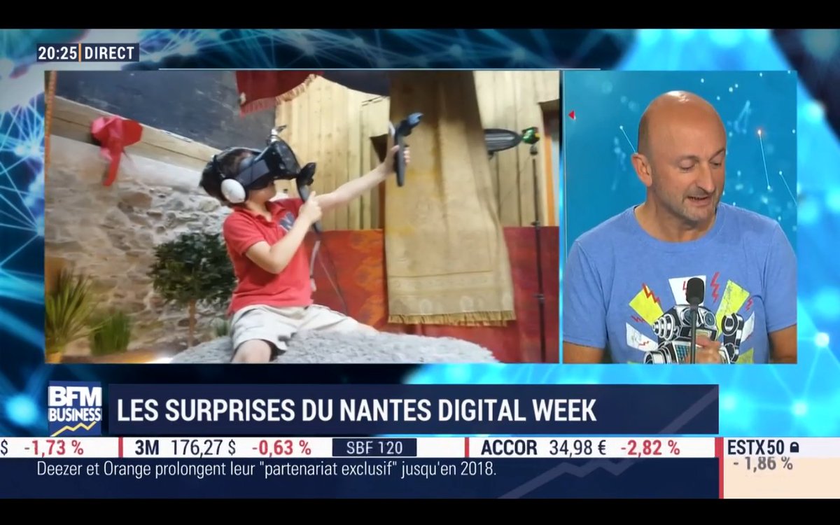 QuentinLePape's tweet photo. Funny to have one of our student VR projects featured on the french business channel @bfmbusiness @ppgarcia75 #VR https://t.co/dBx3ROmSkW