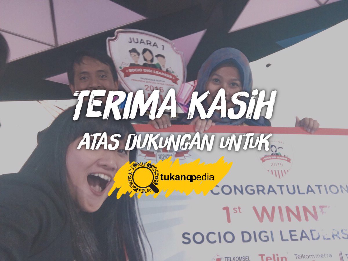 tukangpedia's tweet photo. Setelah berhasil menjadi juara 1 Socio Digi Leaders 2016, Tukangpedia sedang dalam proses pembuatan aplikasi.
#indonesiabutuhkita https://t.co/Rafr0BLpDi
