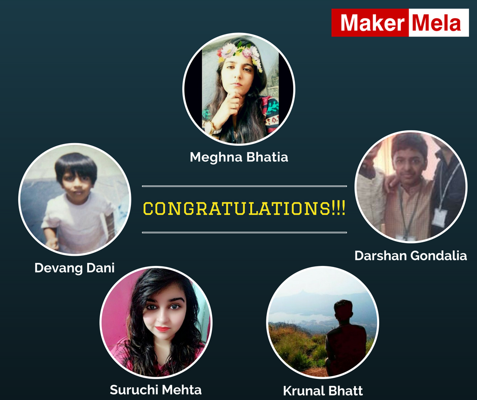 makermelaIndia's tweet photo. Thank you all for participating in this contest! Stay tuned for more such contests ! Congratulations to all Winners!
#makermelaIndia #FAN3 https://t.co/YPenntEQkp