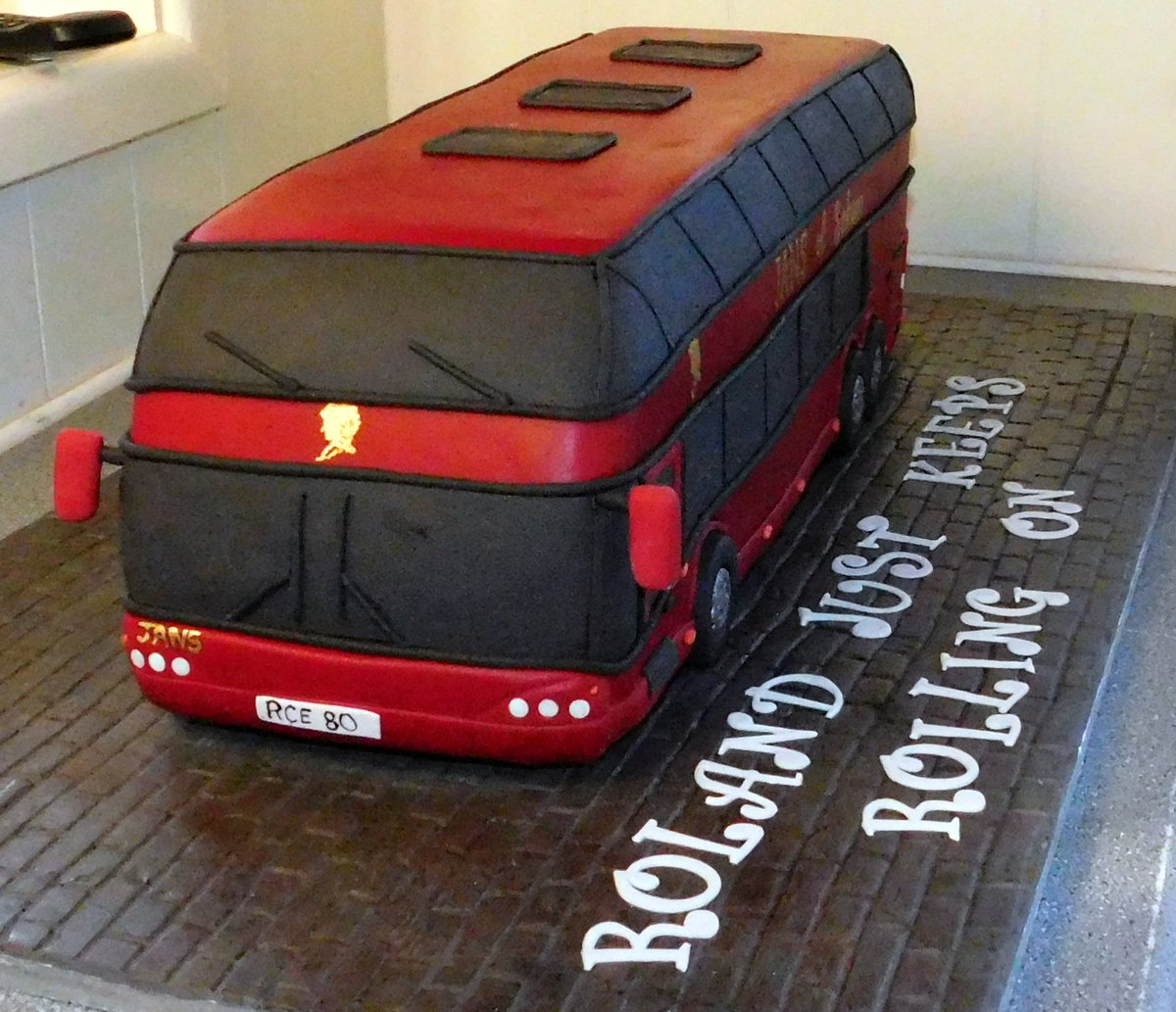 BarbsCakes's tweet photo. Roland celebrated his birthday in style with a huge @JansCoaches double decker coach at the @RiversideHouseH in mildenhall https://t.co/G2zqCCF7Kt