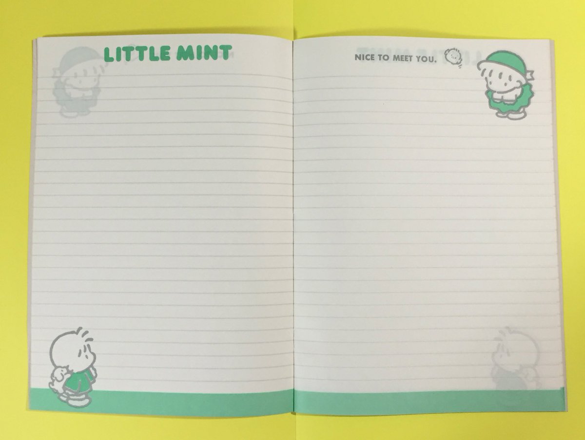 ユカ Auf Twitter 先日購入したノート Little Mint ユーカリ Yukari 80年代 ファンシー 文具
