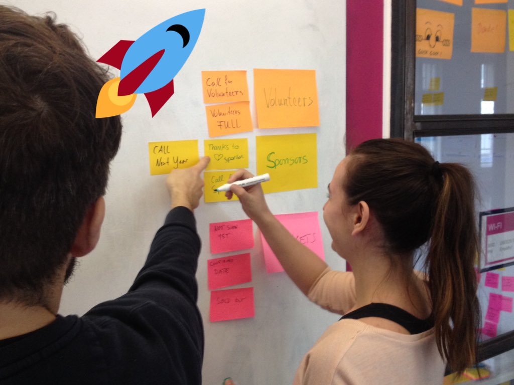 uxcampeurope's tweet photo. Our website team &amp; @ThomasOtto_  sketching out improvements on a snowy day at our friends @useeds https://t.co/XBBqpTkViA