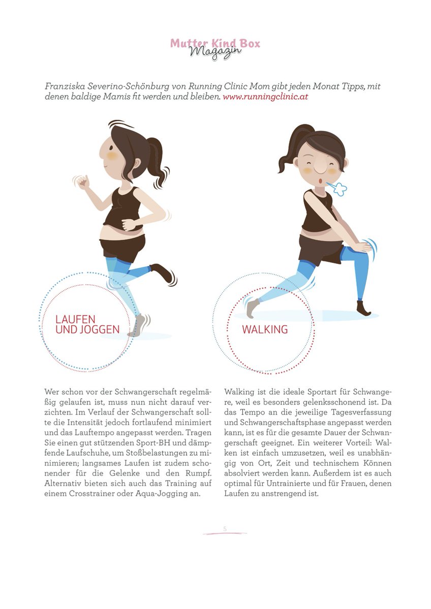 ClinicOffice's tweet photo. 5 beliebte Sportarten in der Schwangerschaft #mutterkindboxmagazin #physiotherapie #franziskaseverino #runningclinc https://t.co/xxJA3qpBFo