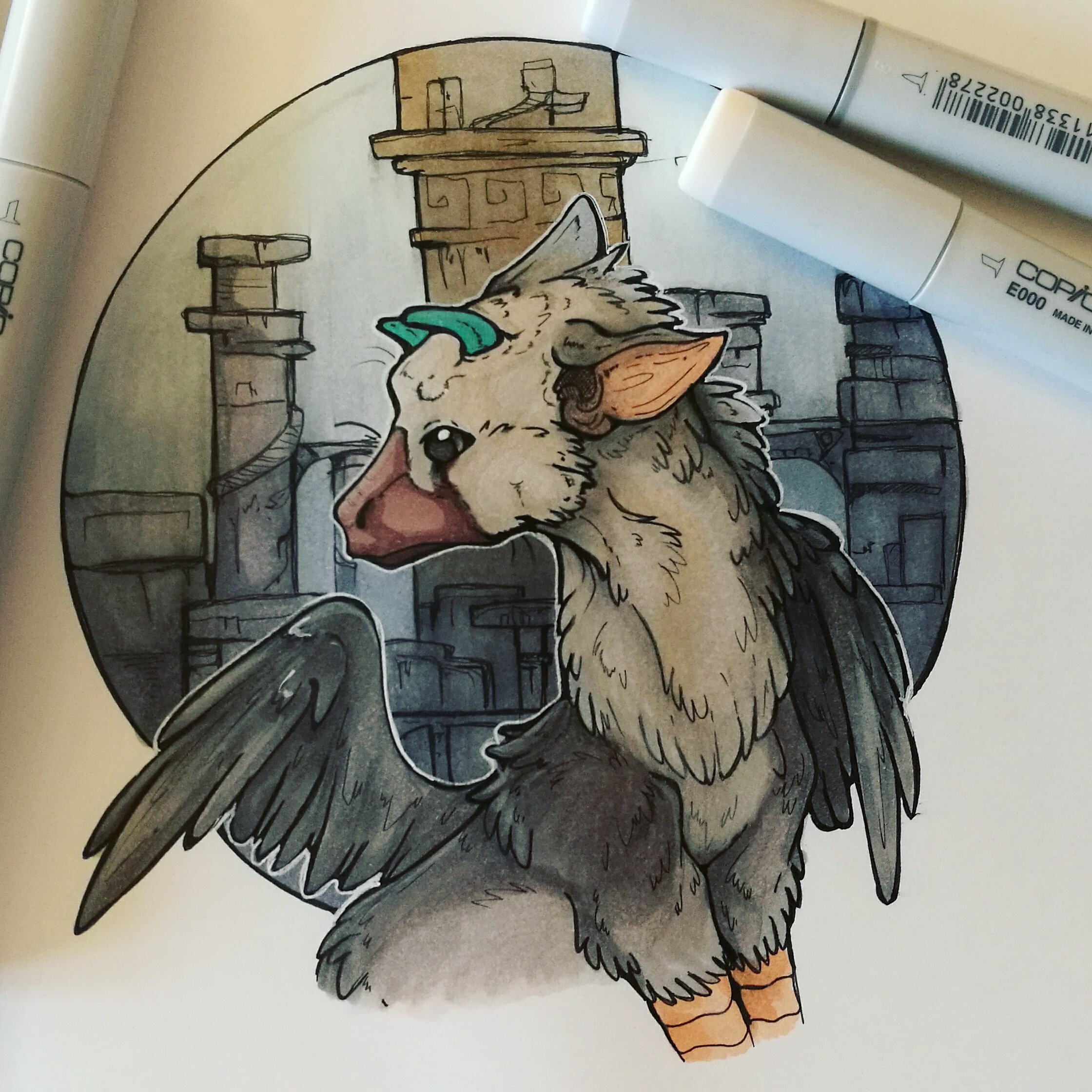 This is my fanart on Trico from the last guardian i hope you like it🙏 :  r/playstation