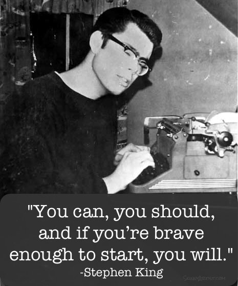 The scariest moment is always just before you start.
~Stephen King 
#writing