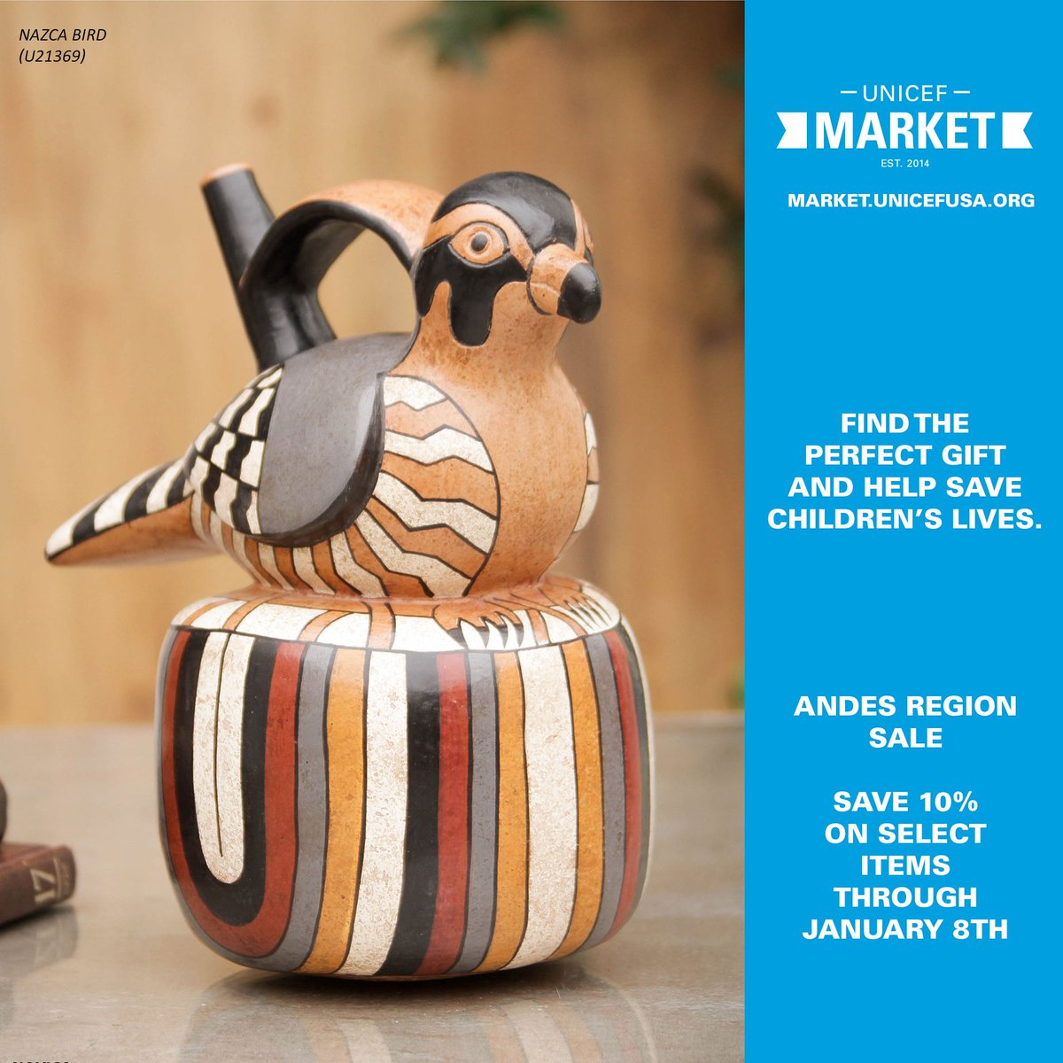 UNICEFMarket's tweet photo. Discover #archaeological #sculpture from #TheAndes @UNICEFMarket purchases help save &amp; protect children's lives. https://t.co/ENqiMuKMxd https://t.co/V4eJnsbZyX