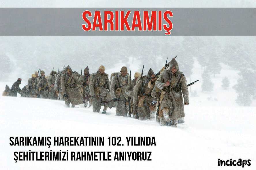 Ne Zaman Soğuktan Şikayet Etsem
#Sarıkamış da Donarak Şehit Olan
90 Bin Askerimiz Aklıma Gelir
Ruhunuz Şad Olsun🇹🇷🤘