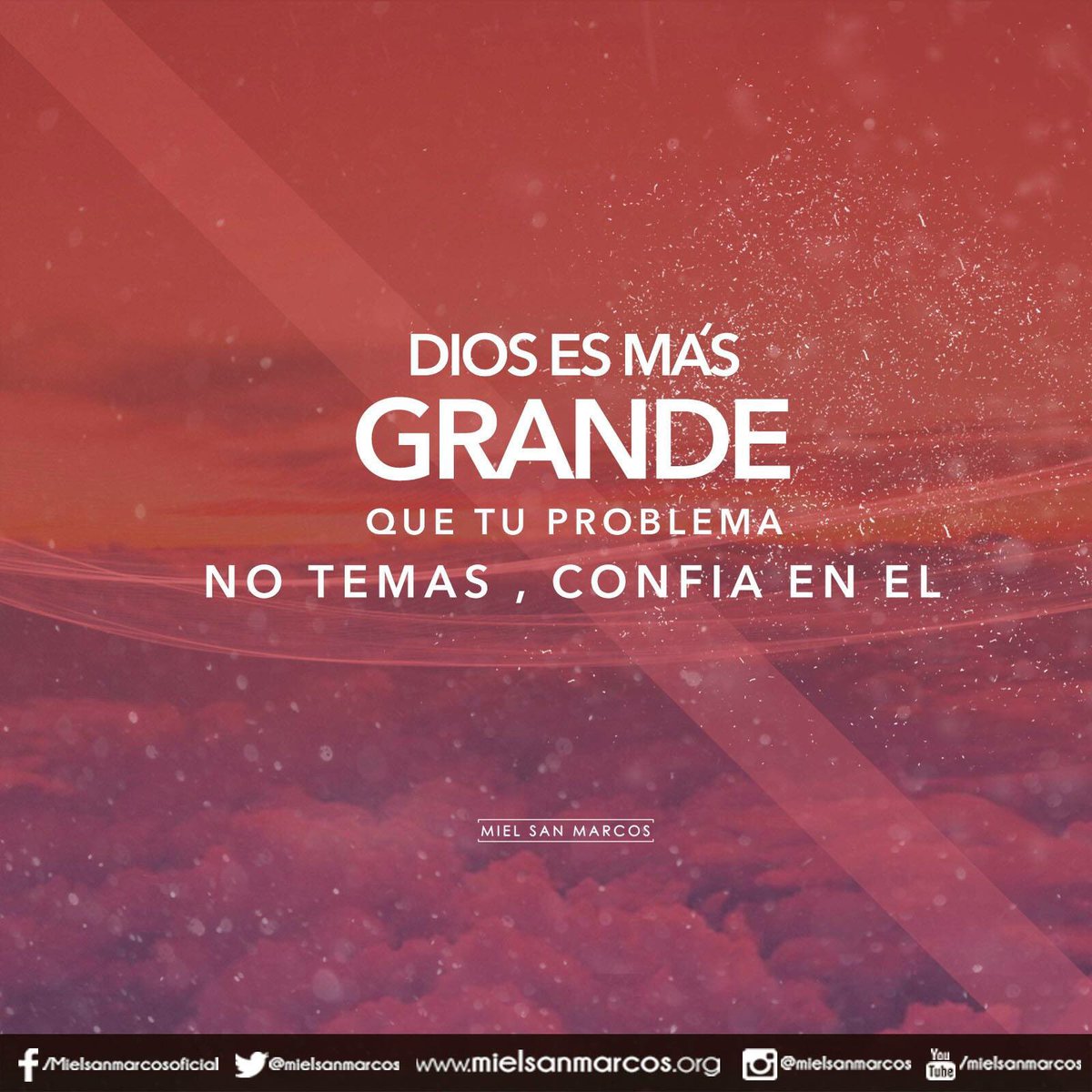 BUENOS DÍAS ☀️ Dios es más grande que tu problema, no temas, confía en El., image size:1200x1200