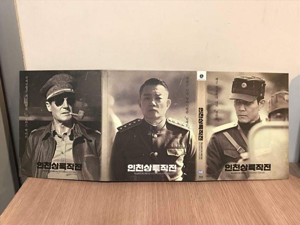 2月韓国発売映画『仁川上陸作戦』拡張版（通常版より長い2時間30分）Blu-ray DVDパッケージ写真 2월 출시 영화"인천상륙작전"익스텐디드 에디션...