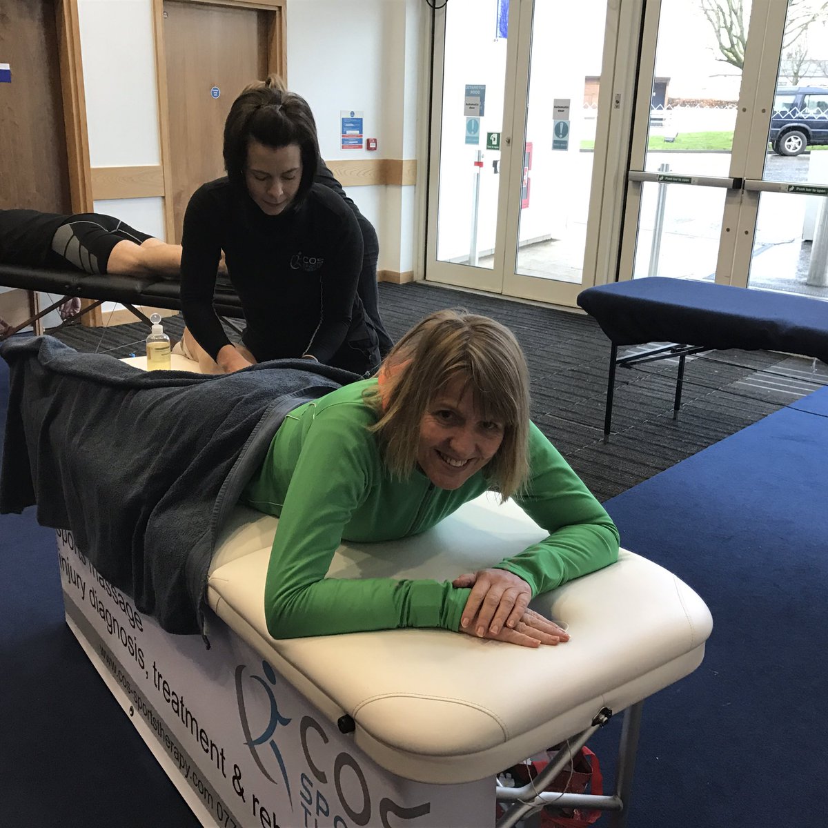 Well <a href="/Sally_Bridge/">Sally Bridge</a> did the pre race massage from <a href="/COS_SportsThrpy/">COS Sports Therapy</a> help? Lovely to meet you - hope you had a great race 👍🏼
