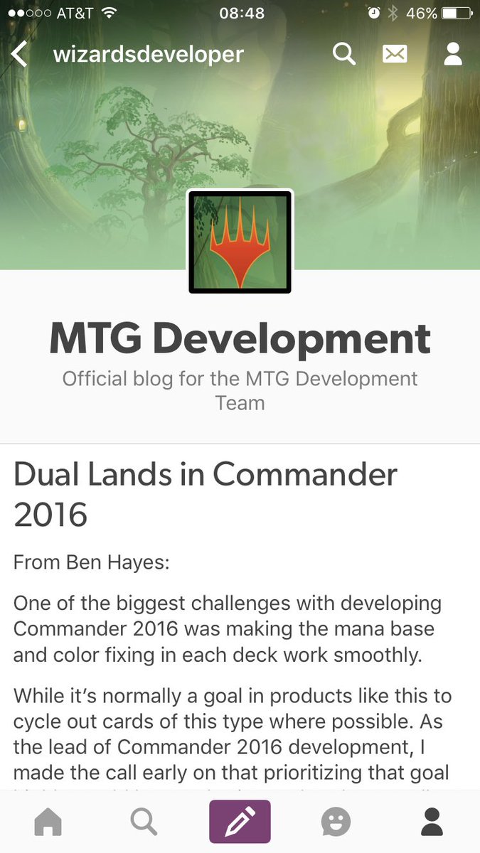 commanderinmtg's tweet photo. Hmmm, the developer blog is quiet - dropped the mic after #mtgc16 @wizards_magic @benbhayes Truth - what more should be said? 😂 https://t.co/oQMBgnVVbU